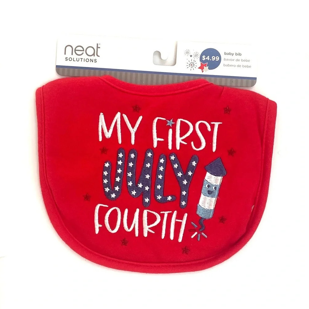 ⚡4th of July Baby Bibs